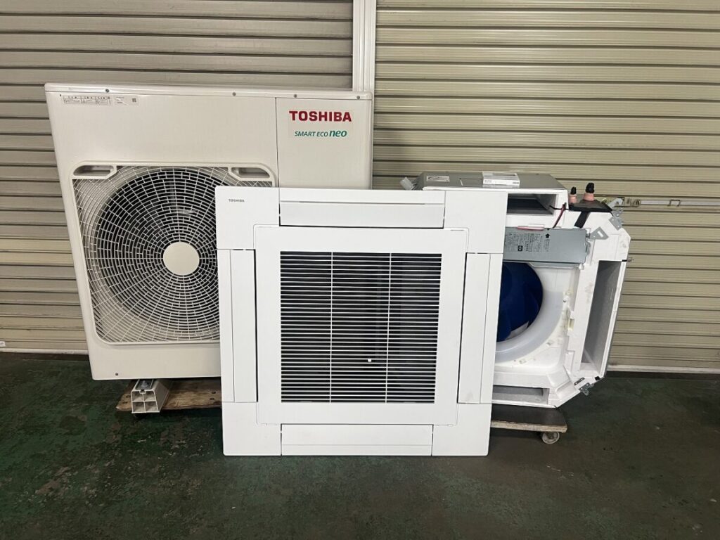 【室外機＋室内機2台】セット販売 TOSHIBA 業務用エアコン ①室内ユニット 室外機＋室内機2台】セット販売 TOSHIBA 業務用エアコン ①室内ユニット